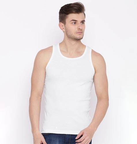 Men Cotton Round Neck Sleeveless Innerwear Vest FP04